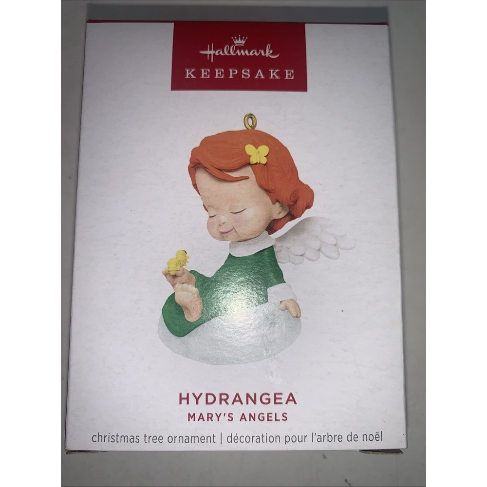 2025 HALLMARK KEEPSAKE MARY'S ANGELS ORNAMENT "HYDRANGEA" SOLD OUT! NIB